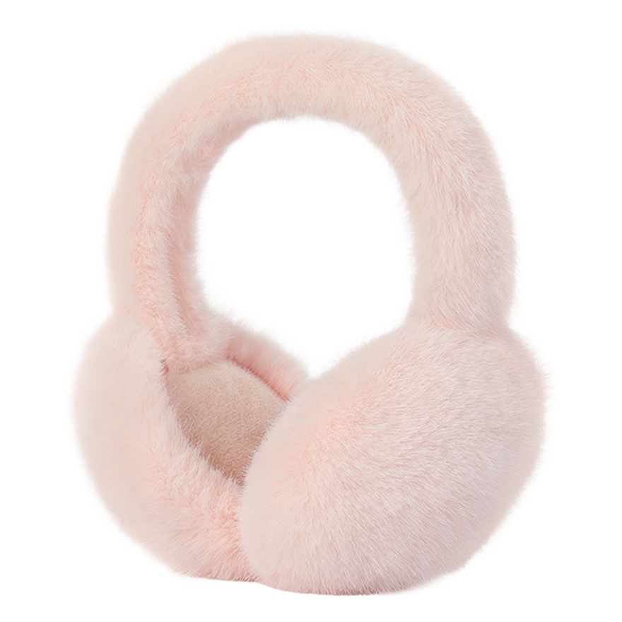 Autumn and winter warm earmuffs windproof fleece-lined earcovers foldable warm imitation rabbit fur earmuffs plush earmuffs DEZ42