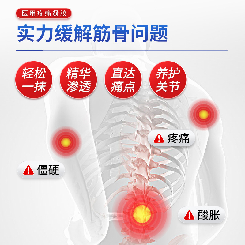 白雲山固益健医療用痛みゲル鎮痛クリーム腰筋労損肩周頚椎腰足関節|undefined