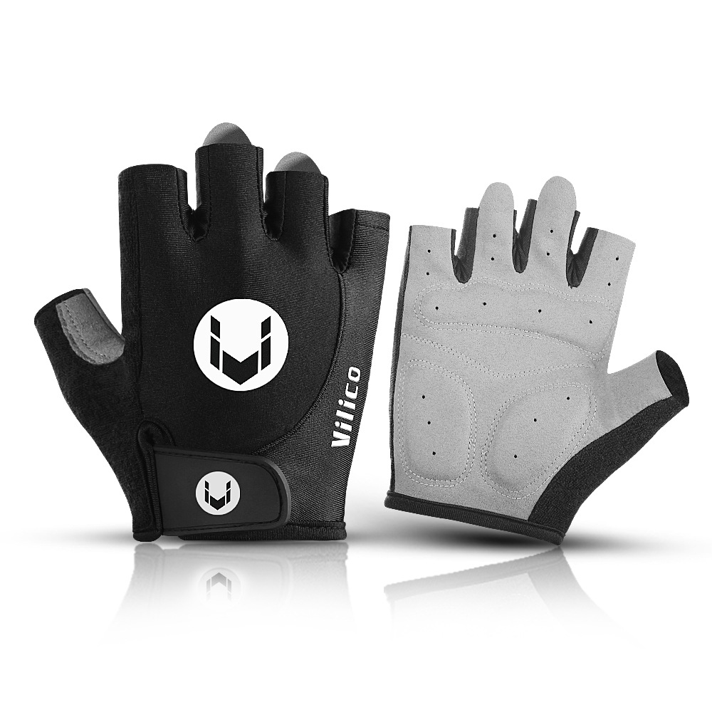 Summer New Outdoor Cycling Half-Finger Gloves Sports Fitness Men's and Women's Breathable Non-Slip Short-Finger Bicycle Gloves