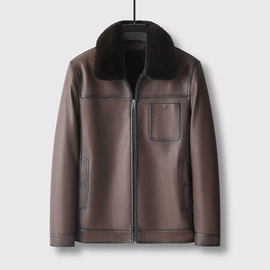 男式真皮皮衣;男式皮草