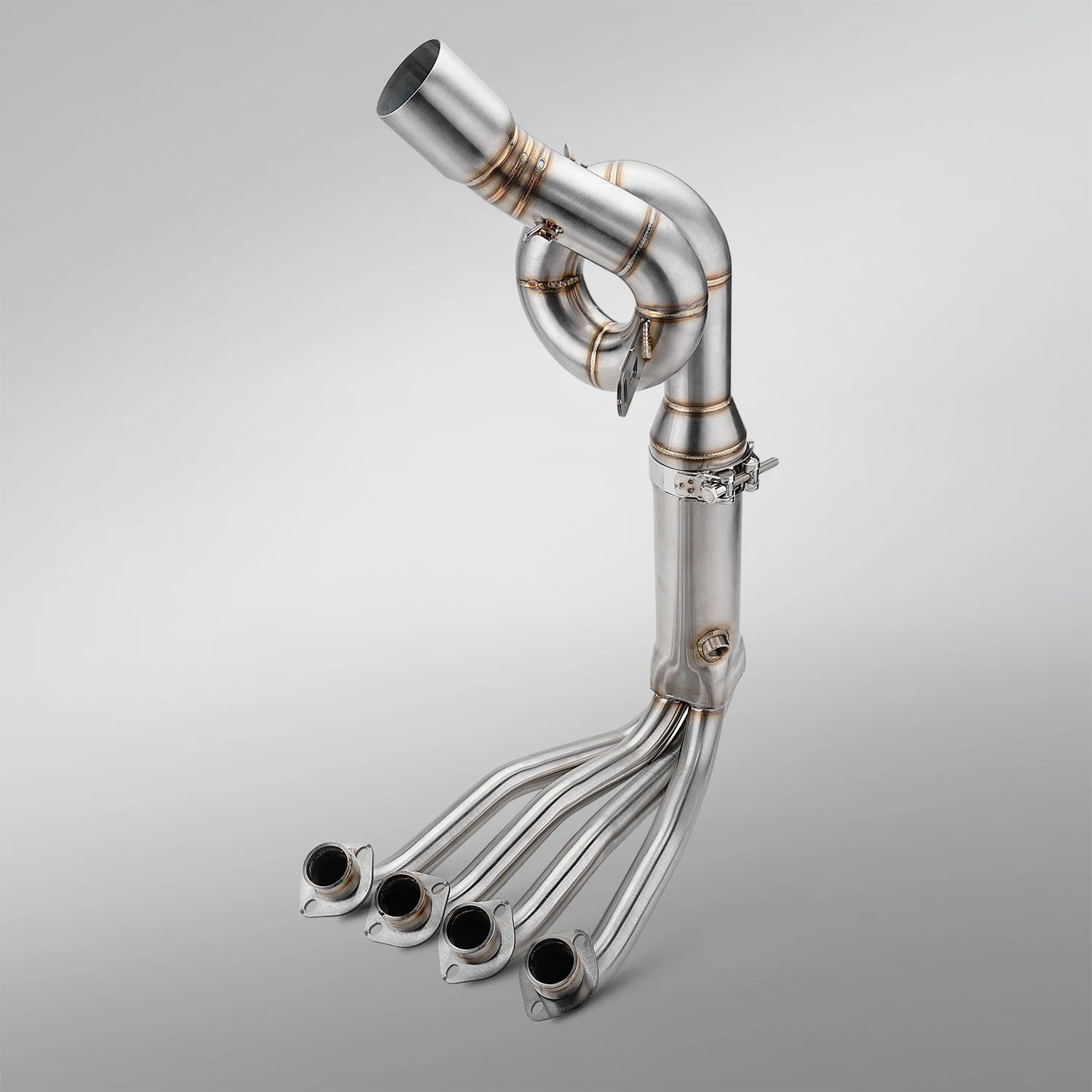 Suitable for ZXMOTO Zhangxue 500RR motorcycle exhaust pipe modification, front section stainless steel 60MM non-destructive installation