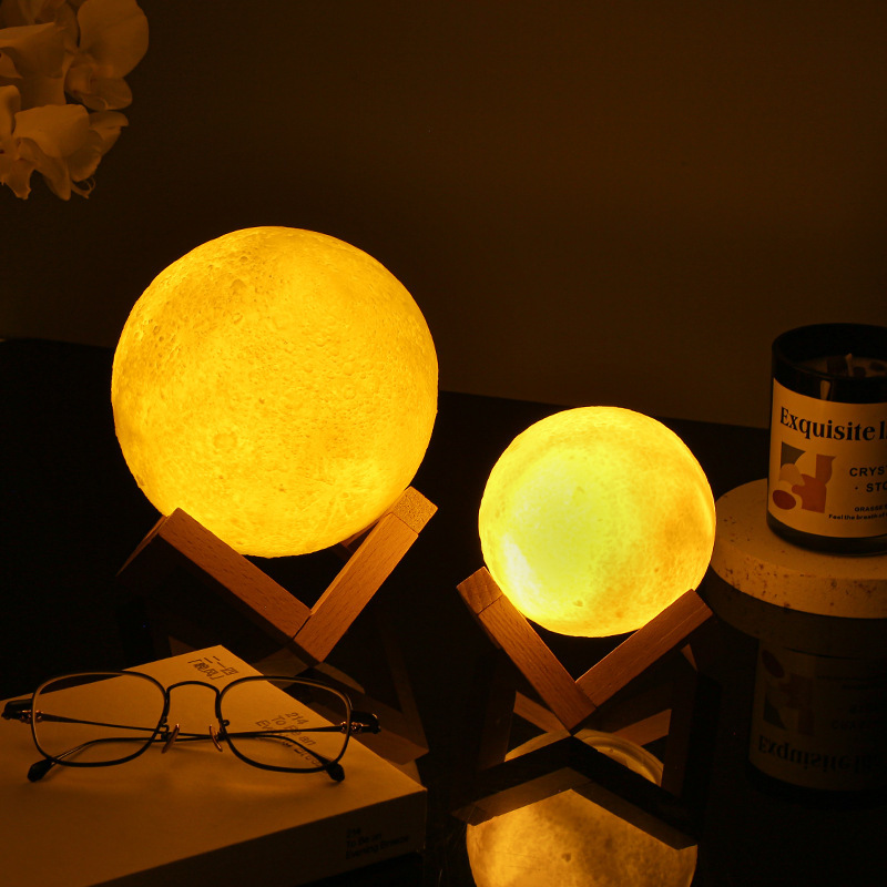 Hand-Painted DIY Planet Lamp, Moon Night Light, Manual Painting, Graffiti, Color Painting, Handmade Studio, Personalized Production