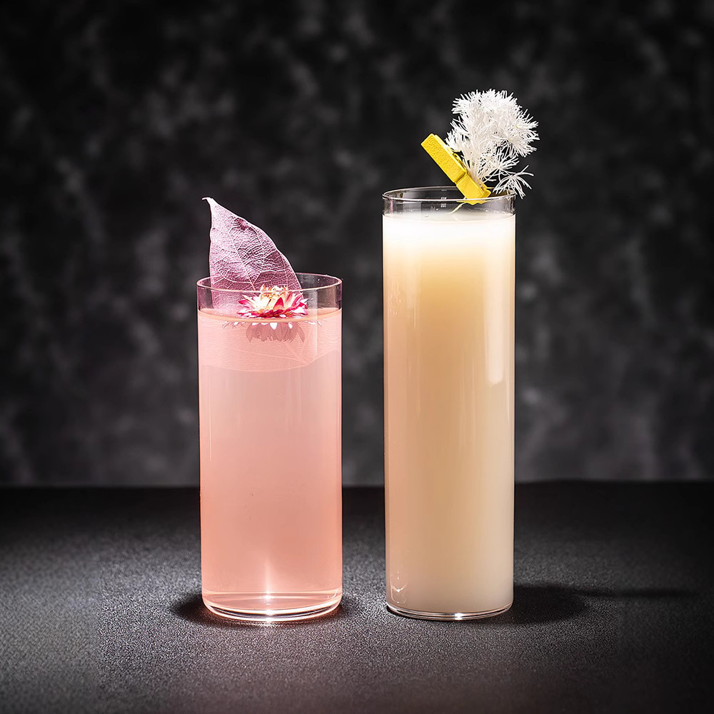 Bar Colin Vaso para beber largo Vaso recto de cristal ultrafino Cóctel Whisky Café especial Vaso clásico