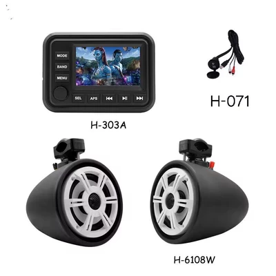 audio MP3 and MP5 – Avtomobil ehtiyat hissələri - h303a-main-unit-plus-2-6108w-wall-mounted-speakers-comes-with-a-usb-05m-extension-cable