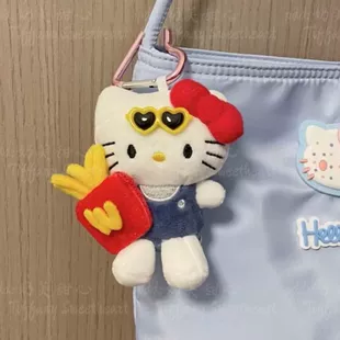Мягкий брелок Kitty с картошкой фри стильный аксессуар