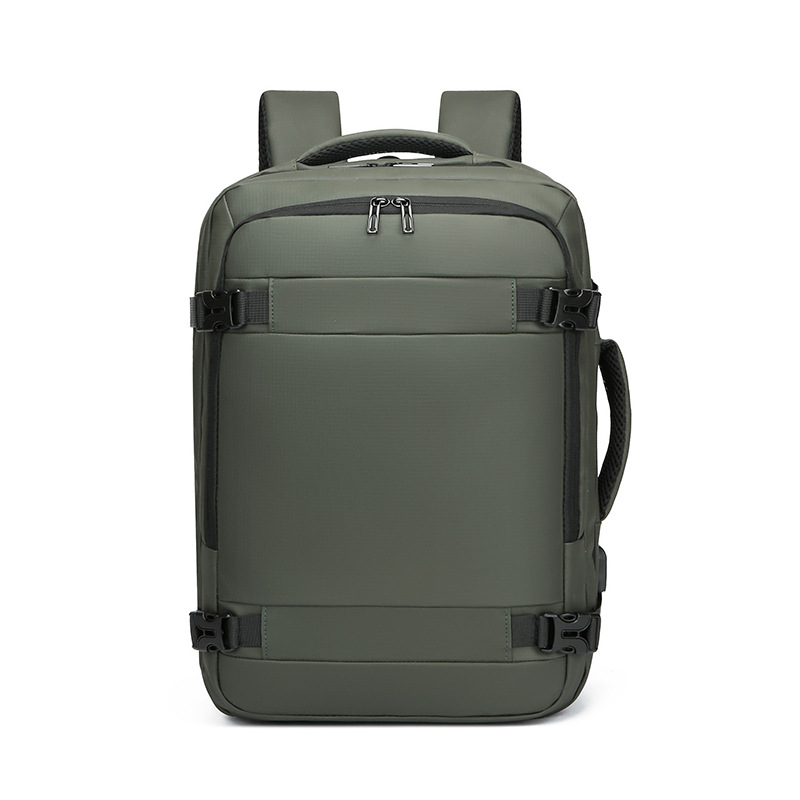 Men's Leather Travel Backpack With Usb Port For Business Logo_voghion.com