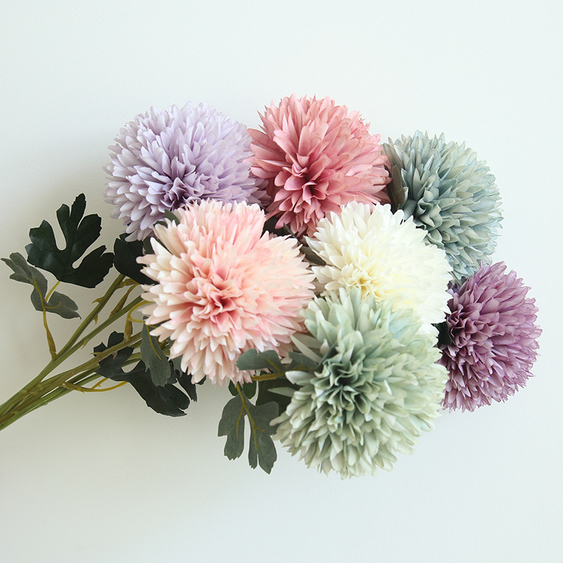 Manufacturer of simulated dandelion centerpieces for home decoration, wedding, bouquet, pathway guide, artificial flower wall, MW57890