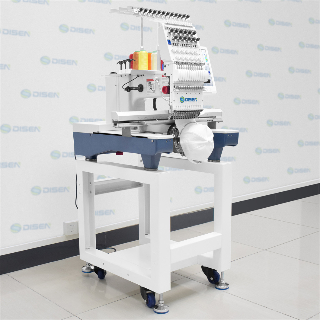 Máquina de bordar de 1 cabezal Computadora comercial de un solo cabezal Máquina de bordar automática de computadora embroidery machine