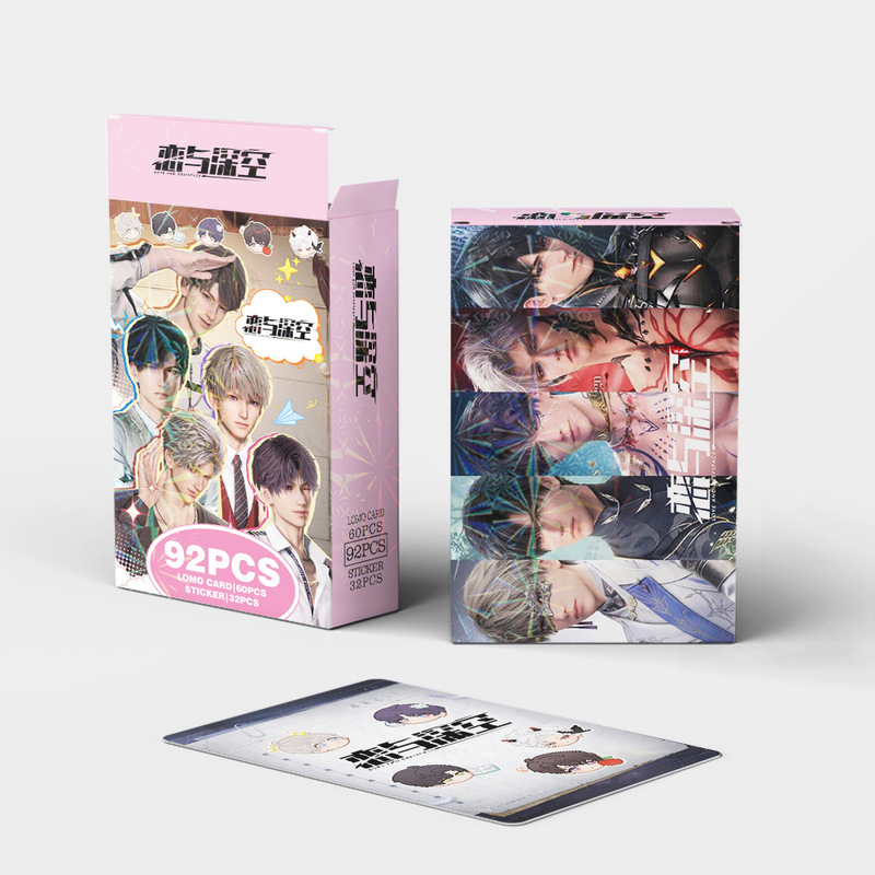 在庫あり 92 アニメカード 恋と深空 小さなカード 韓国コミックコート紙 高精細カラー印刷 LOMO カードハンドブックステッカー|undefined