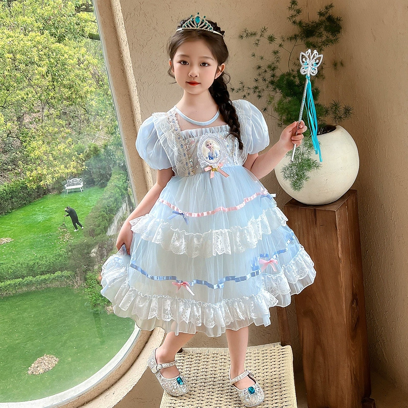 Детский костюм маленькой принцессы, платье, западный стиль, стиль Lolita