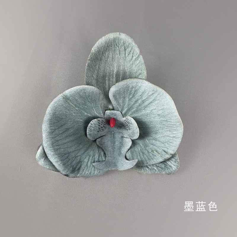 金色蝴蝶兰花头绢花直径假花diy头饰花花景观花墙造型花艺绿植|undefined