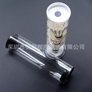 Three Packs of Transparent Badminton Barrels, Acrylic Transparent Badminton Barrels, Plastic Badminton Packaging Tubes, Factory Direct Sales