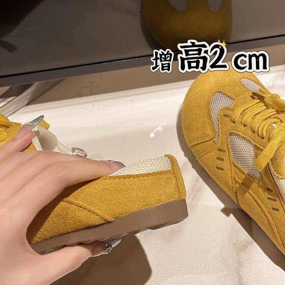 Birkenth Casual New Head Retro Bag Thick 2025 Yellow Slippers Women's Summer Outer Wear Super Soft All-match Sandals