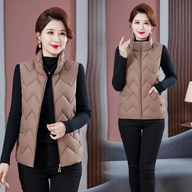 New down cotton-padded jacket women's lightweight short loose 2023 Korean style thickened plus size all-match waistcoat women's coat New down cotton-padded jacket women's lightweight short loose 2023 Korean style thickened plus size all-match waistcoat women's coat