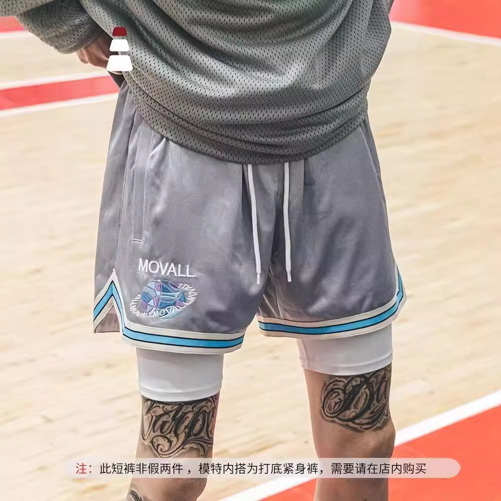 Pantalones cortos casuales de verano, marca de moda para hombres, estilo explosivo, tendencia casual suelta, pantalones de uso exterior, pantalones de cinco puntos coreanos de todo fósforo