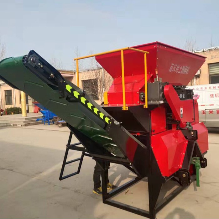 Tractor con invernadero de arroz cultivar plántulas máquina de polvo de suelo duro congelado gran triturador de arcilla