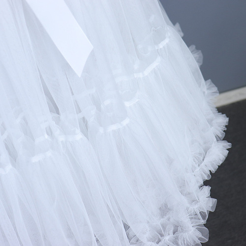 Lolita Cloud Petticoat, Boneless Soft Net Petticoat, White Under Skirt, Puffy Skirt, Half Skirt, Europe and America Cross-border Exclusive 