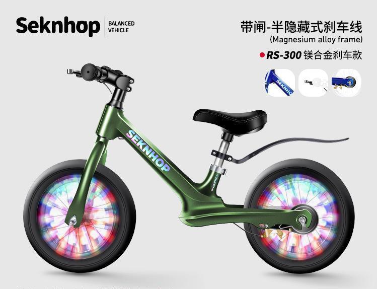 Coche de equilibrio para niños sin pedal 2 - 8 años de patineta para bebés 2 en 1 14 pulgadas caminantes al por mayor scooter