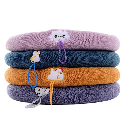 Knitted Toilet Seat Cover Household Winter Solid Color Toilet Bowl Ring Mat Washable Seat Ring Cover Wholesale