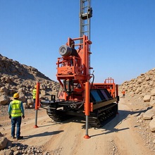 地源热泵打井机 工地降水大口径正循环钻孔机 拖拉式地源热泵钻机