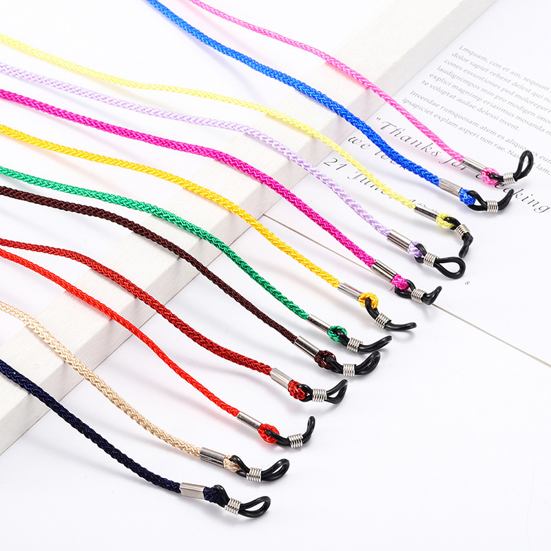 Colorful nylon glasses chain glasses rope sports black silicone glasses rope diving sunglasses lanyard wholesale