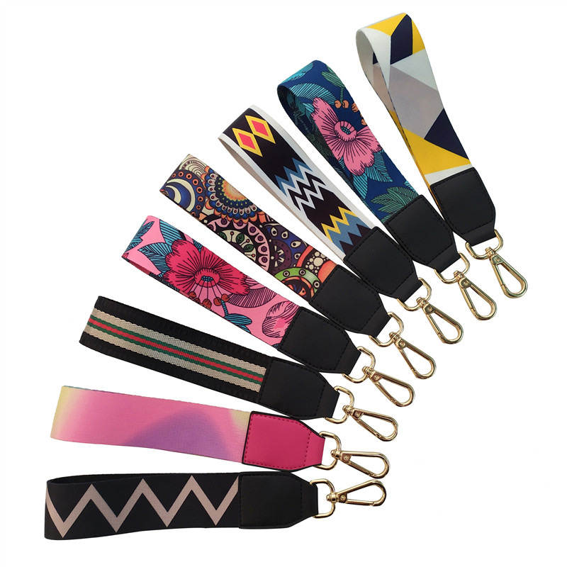 32g Weight Sling Strap Type New Color Ethnic Style Hand Strap Wrist Strap Key Ring Keychain Decorative Band Accessory Strap Short Hand Bag