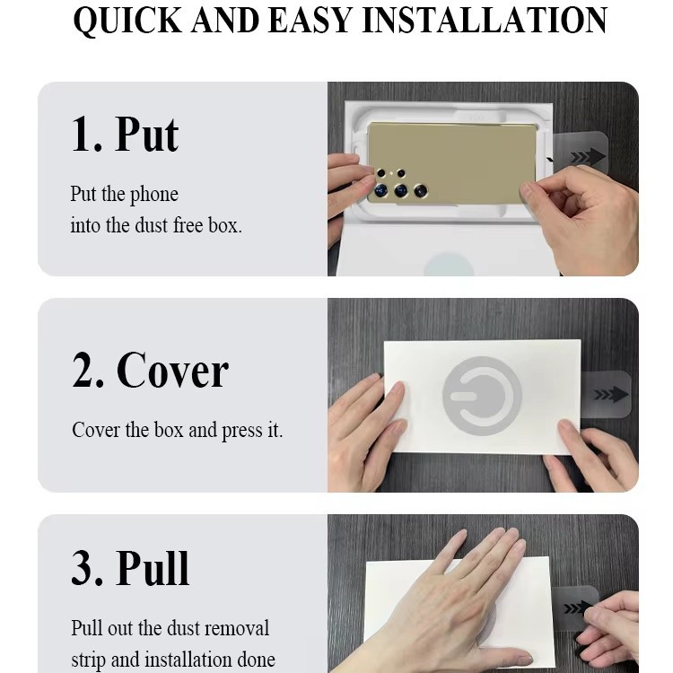 Aplicable a Samsung S25Plus película de endurecimiento SAMS25U película de alta definición sin polvo S24 película de endurecimiento de pantalla completa