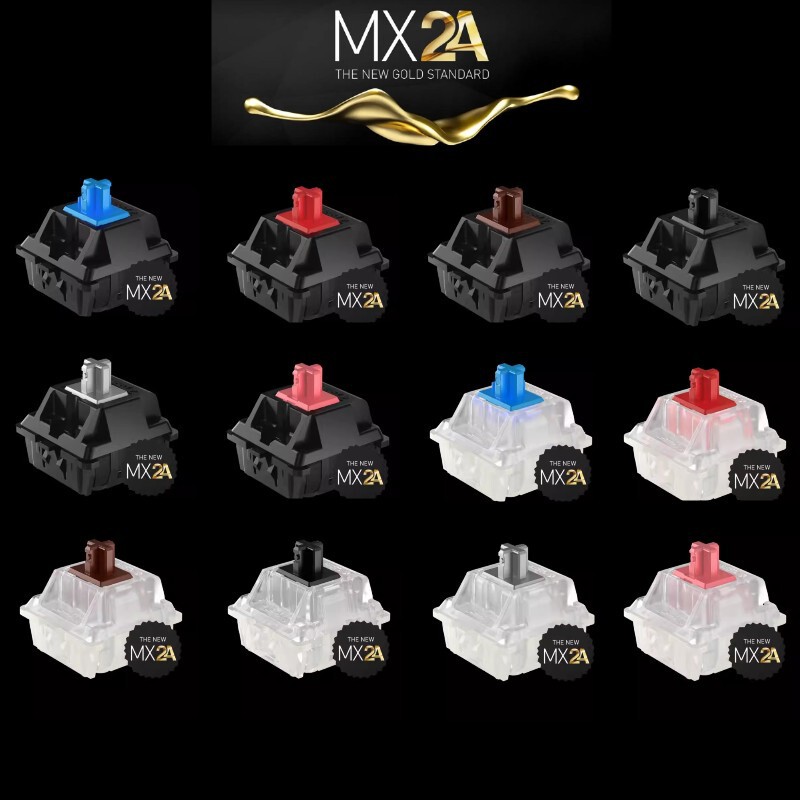 Cherry cherry MX2A green shaft red shaft tea shaft black shaft silver silent red shaft rgb mechanical keyboard shaft switch