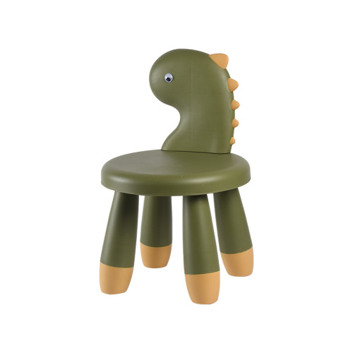 Plastic stool household thickened non-slip cartoon creative dinosaur baby animal stool kindergarten children's back chair