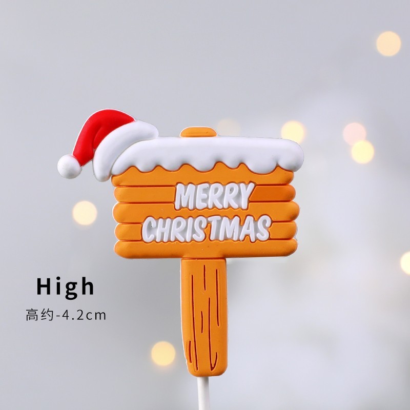 著作権クリスマスケーキ装飾装飾品ソフトゲルクリスマス楽しい老人雪だるまヘラジカクリスマスツリーパーティープラグイン|undefined