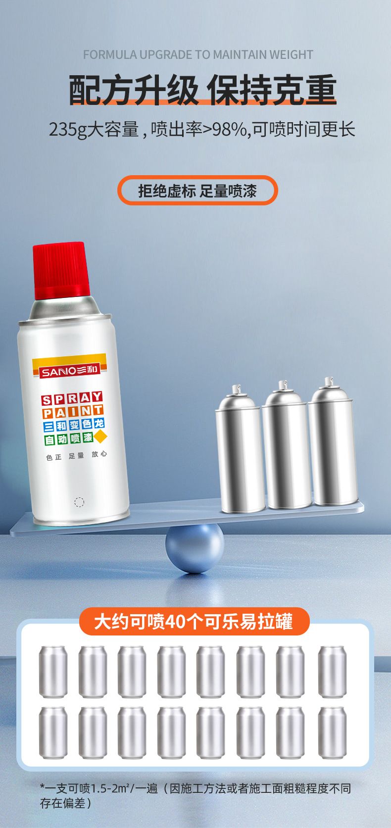 Sanhe Metal Self-Spraying Paint Hand-Shake Metal Anti-Rust Paint Wall Graffiti Car Color Change Furniture Repair Self-Spraying Paint