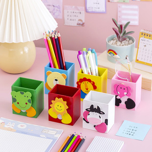 Cow Animal Student Pen Holder Stationery Children's Day Final Exam Christmas Reward Prize Gift Storage Creative Children's Pen Holder