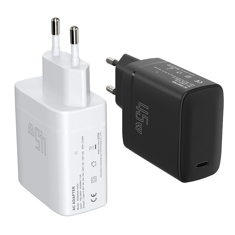 窒化ガリウム PD45W 充電器折りたたみプラグ 3 C、ETL、CE、UKCA 認証中国、米国、ヨーロッパ、英国の高速充電|undefined