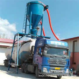 粉煤灰装车机厂家图片威海库房水泥粉气力输送机钢板仓清灰装车机