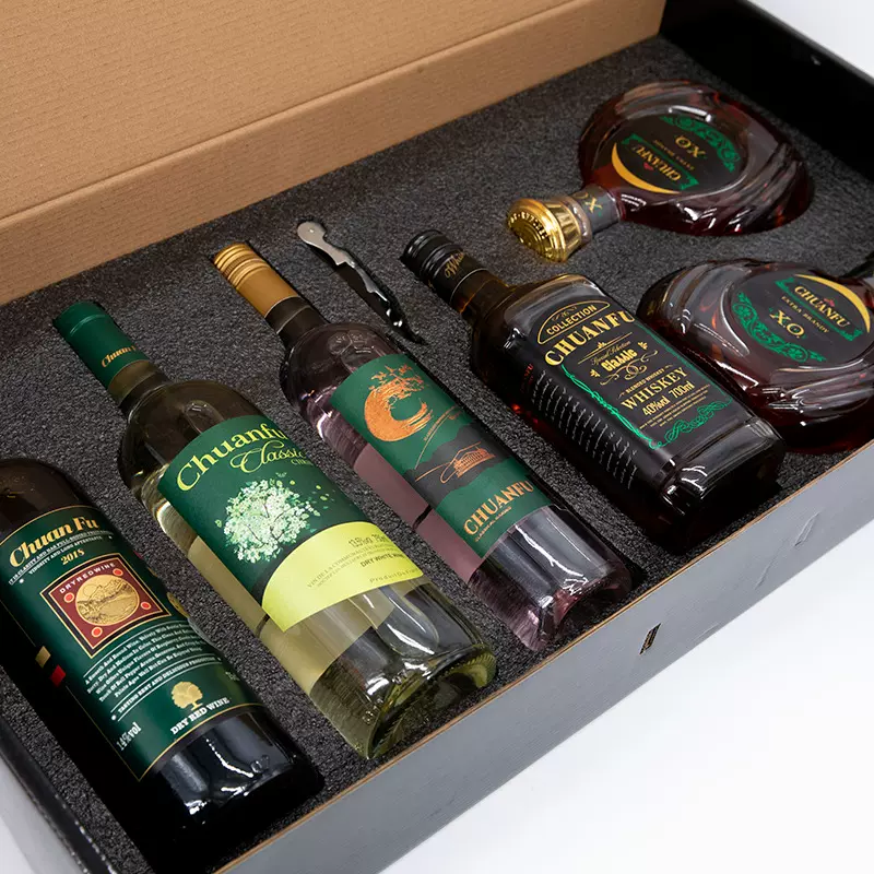 厂家代发干红葡萄酒礼盒装红酒过节送礼年货洋酒套盒冰白代发