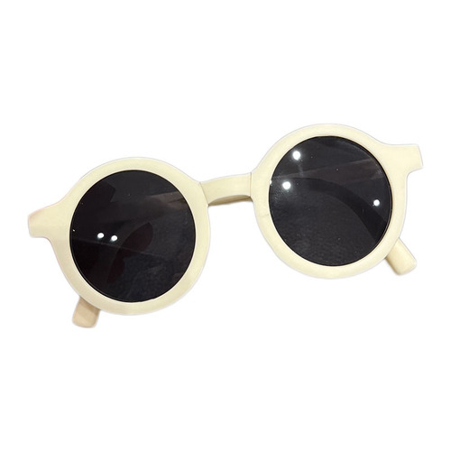 Children's sunglasses, UV protection, boys' foldable glasses, simple retro round sunglasses for girls and babies