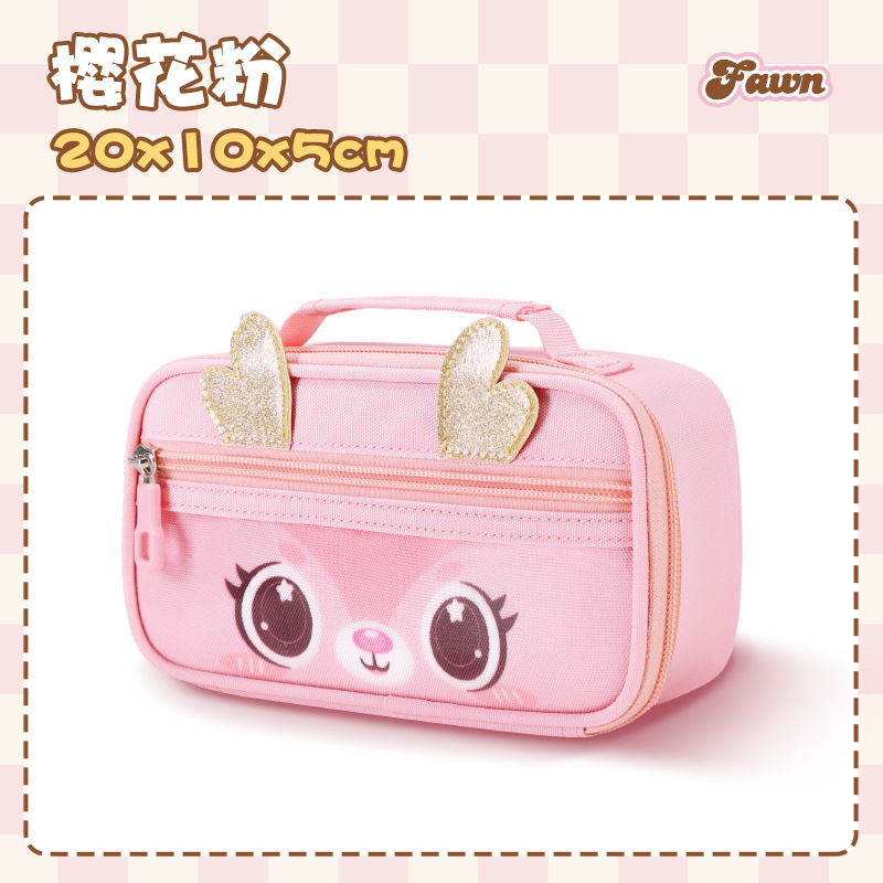 Estuche de lápices de dibujos animados para niñas de primaria, caja de papelería para niñas de secundaria, modelo nuevo 2025, gran capacidad, estuche de lápices de alta calidad