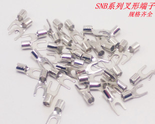 Fork-Shaped Bare Terminal SNB8-6S Terminal Block UT Cold-preSSed Terminal Head Fork-Shaped Terminal NoSe Wire Lug