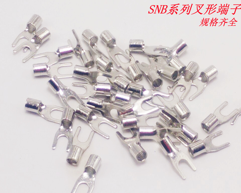 Y型冷压端头 叉形线耳 SNB2-3 接线端子SNB2-3.2 TU叉形裸端头