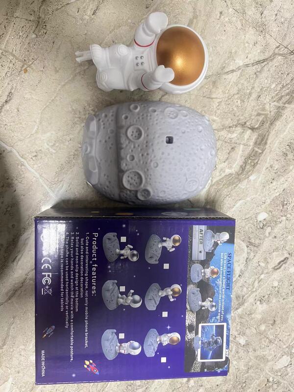 かわいい宇宙飛行士フィギュア宇宙飛行士携帯電話ホルダークリエイティブギフトデスクトップ装飾工芸品宇宙飛行士の装飾品|undefined