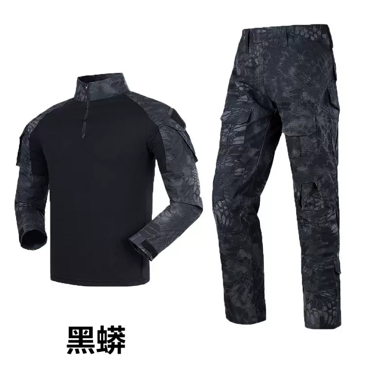 迷彩服套装男女同款长袖户外作训服套装拓展服工厂运动户外军迷服