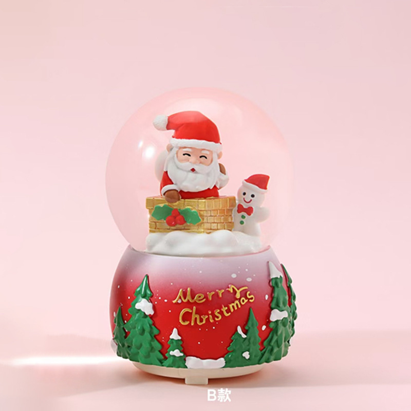 Nuevos regalos de Navidad luminosos bolas de cristal de nieve de agua decoraciones de Navidad al por mayor transfronterizas regalos para niños