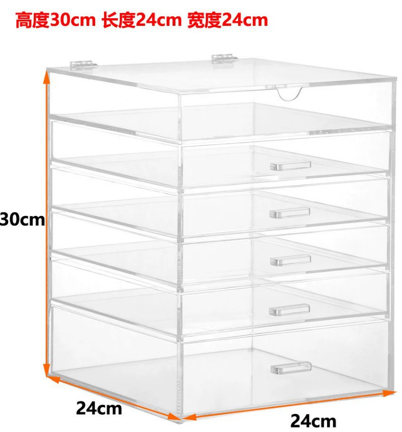 Большой маникюрный инструмент, многослойный акриловый шкаф для хранения клея для лака для ногтей большой емкости, ящик для хранения ювелирных изделий, коробка