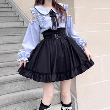 小个子日系jk蓬蓬连衣裙套装少女萝莉风穿搭甜美可爱洛丽塔蛋糕裙