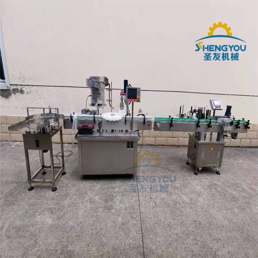 小瓶口服液灌装生产线 医药口服液灌装轧盖机 口服液液体灌装机