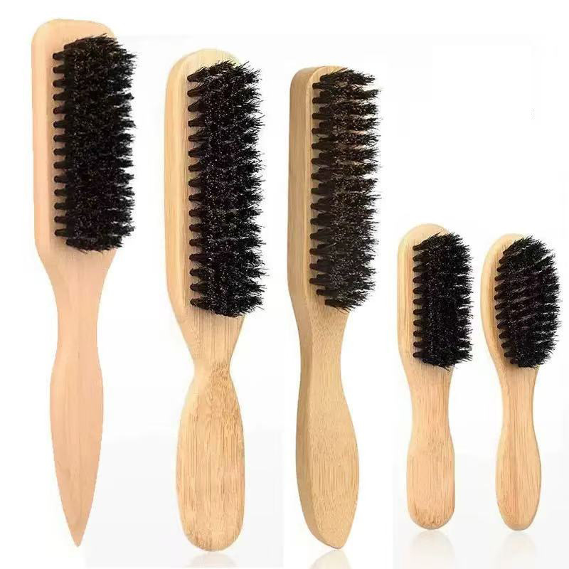 人気のメンズヘアブラシ、ひげスタイリングコーム、猪毛ひげブラシ、メンズひげケアコーム、多機能クリーニングブラシ|undefined