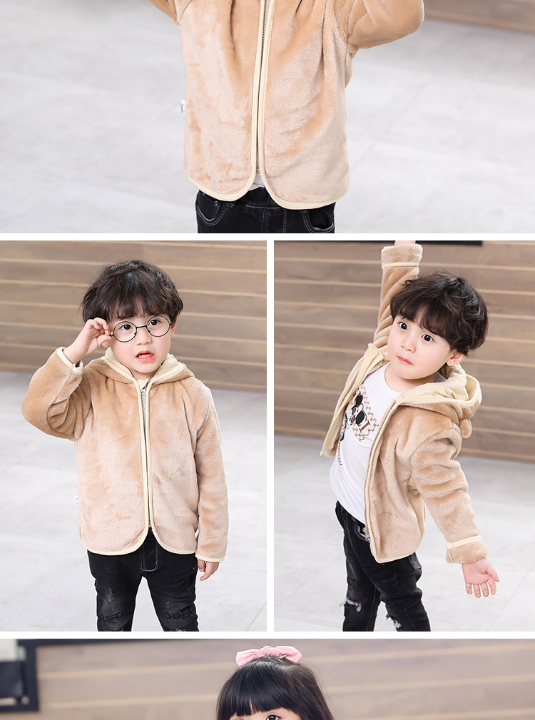 Casual Solid Color Polyester Boys Outerwear display picture 2