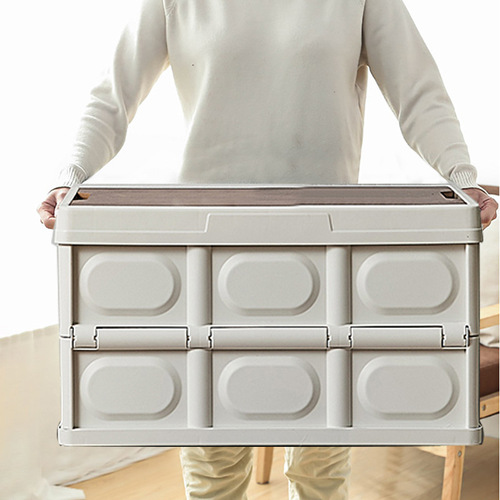 Outdoor camping storage box Foldable portable camping storage box Car trunk storage box