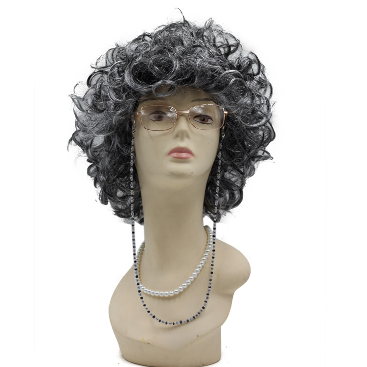 老奶奶装扮假发