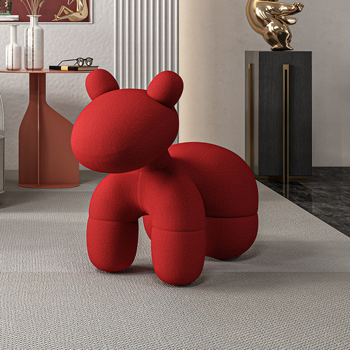 Leisure chair modern backrest pony chair children's single cute dog chair without armrests pet shape sofa chair wholesale